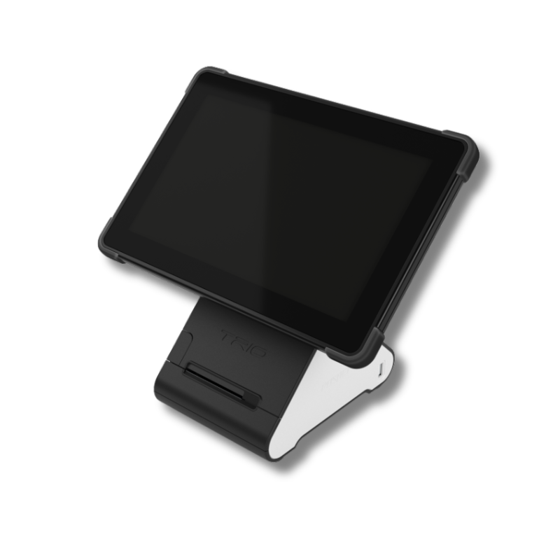 zestaw do sprzedaży dla sklepów i gastronomii drukarka fiskalna trio online z tabletem triotab posnet